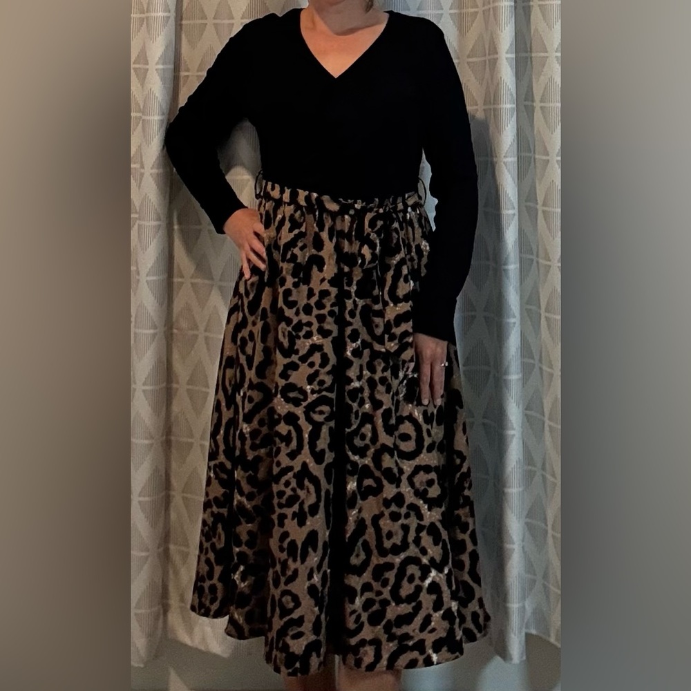 Leopard Print Maxi Dress